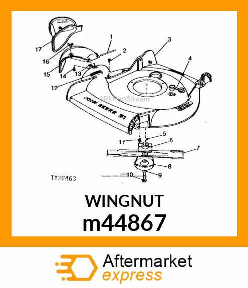 NUT, FORGED WING m44867