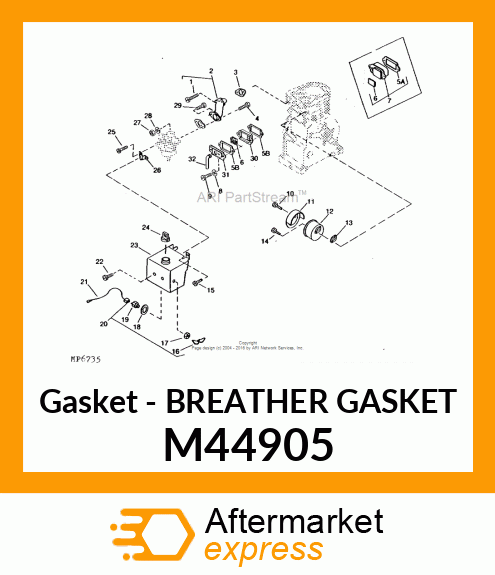 Gasket - BREATHER GASKET M44905