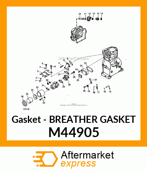 Gasket - BREATHER GASKET M44905