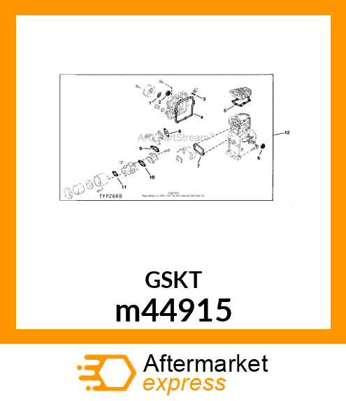 GASKET, CARBURETOR m44915