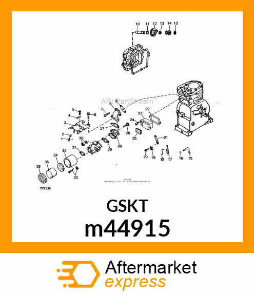 GASKET, CARBURETOR m44915