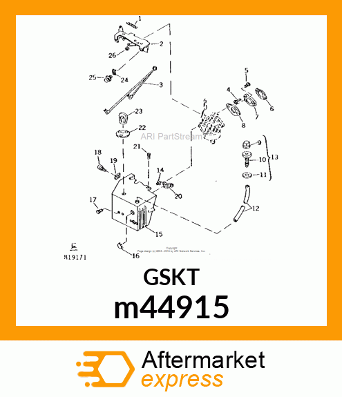 GASKET, CARBURETOR m44915