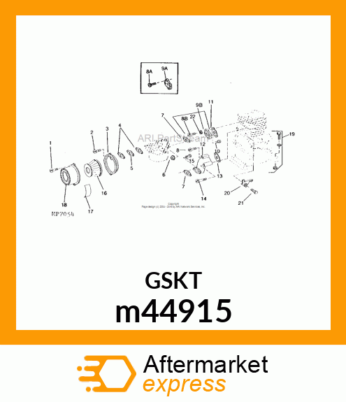 GASKET, CARBURETOR m44915