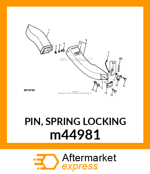 PIN, SPRING LOCKING m44981