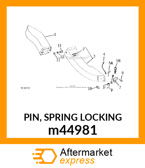 PIN, SPRING LOCKING m44981