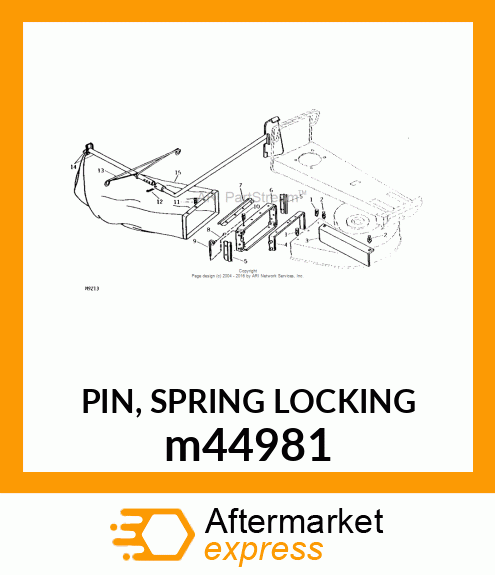 PIN, SPRING LOCKING m44981