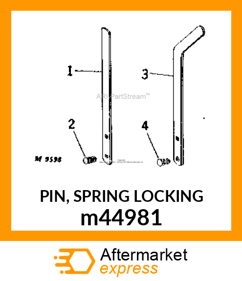 PIN, SPRING LOCKING m44981