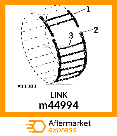 SIDE LINK 1/4"X1 m44994