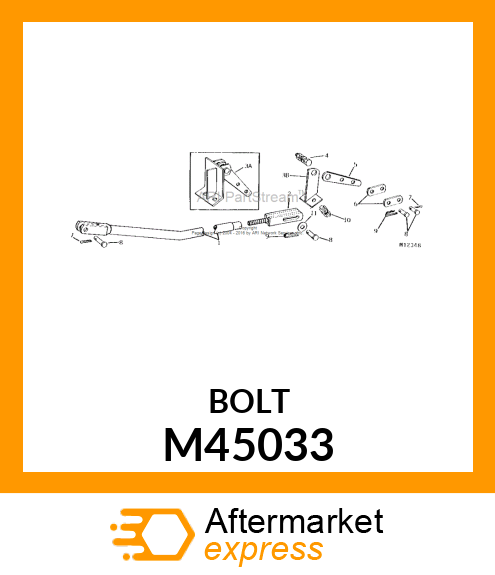 BOLT, SHOULDER 3/8 M45033