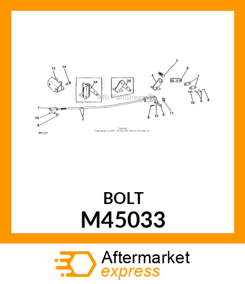 BOLT, SHOULDER 3/8 M45033