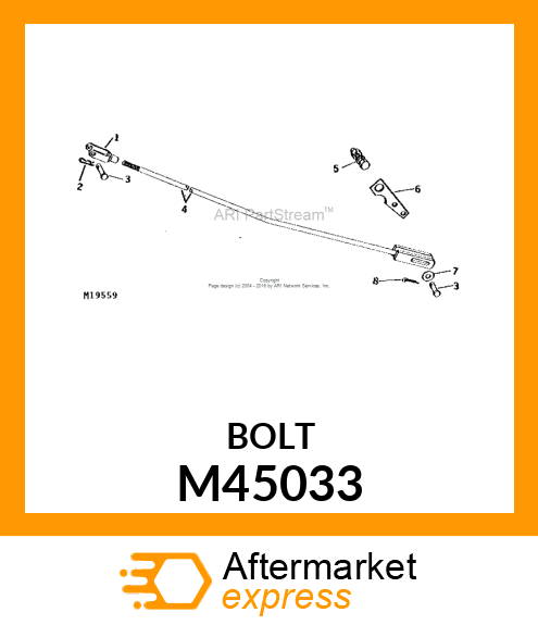 BOLT, SHOULDER 3/8 M45033