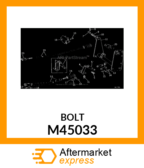 BOLT, SHOULDER 3/8 M45033