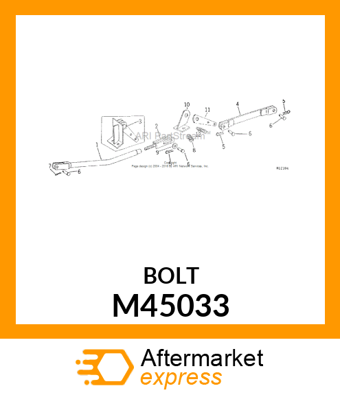 BOLT, SHOULDER 3/8 M45033