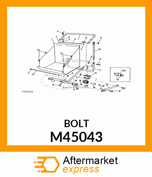 Bolt - HOOK BOLT (Part is Obsolete) M45043