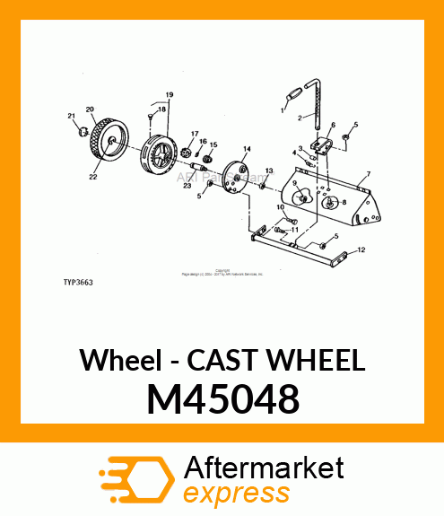 Wheel - CAST WHEEL M45048