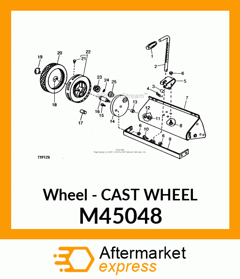 Wheel - CAST WHEEL M45048