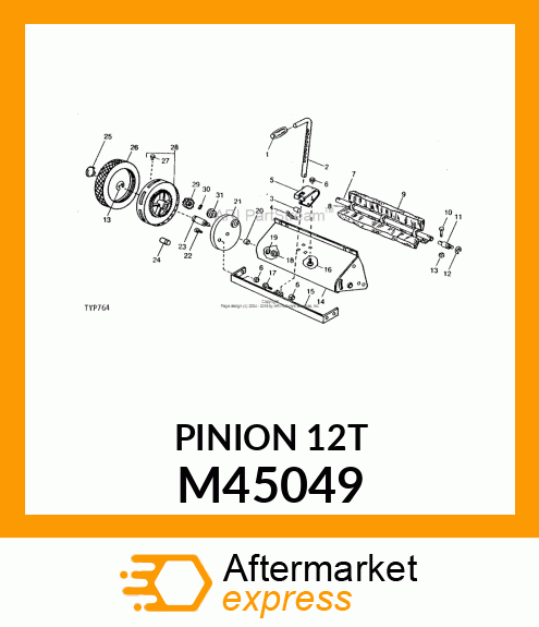 Pinion - PINION GEAR M45049