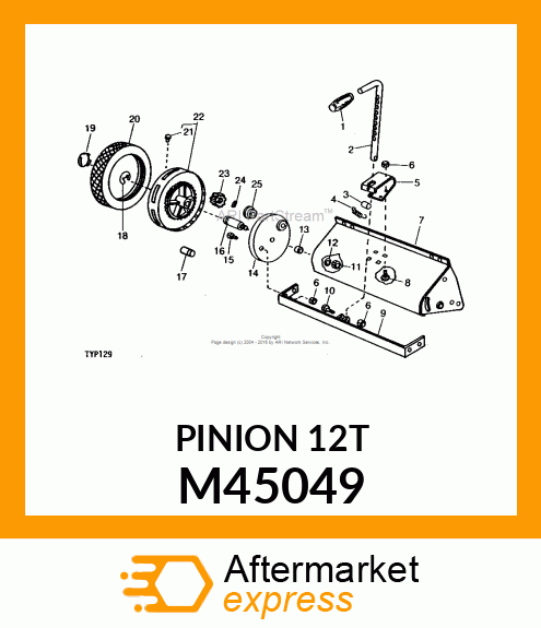 Pinion - PINION GEAR M45049