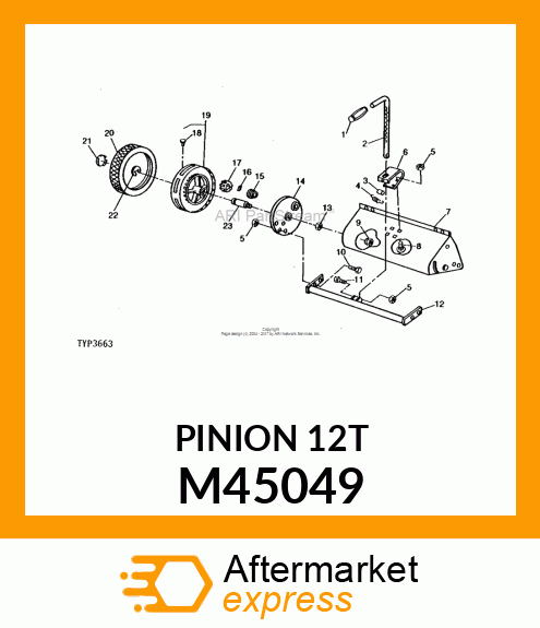 Pinion - PINION GEAR M45049