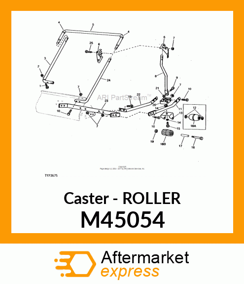 Caster - ROLLER M45054