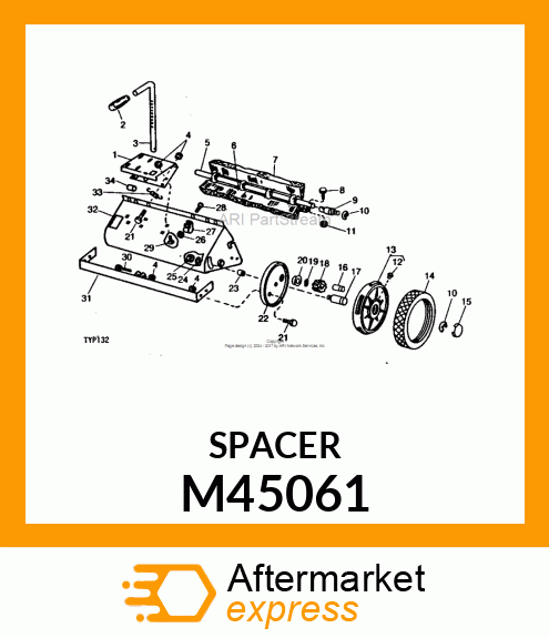 Roller - SPRING TUBE M45061