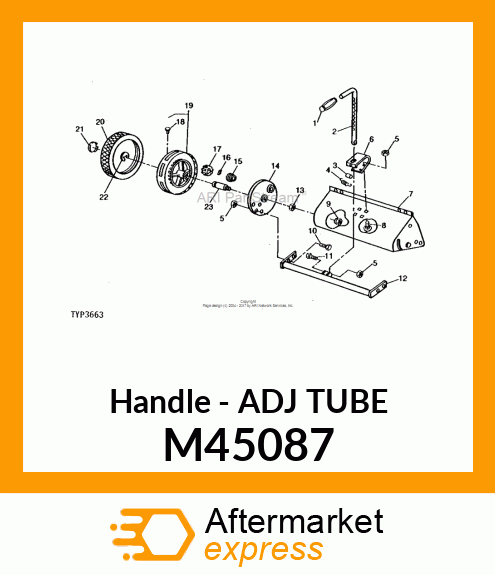 Handle - ADJ TUBE M45087