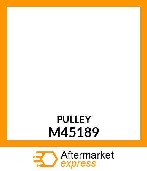 Pulley - SHEAVE, TRACTION M45189