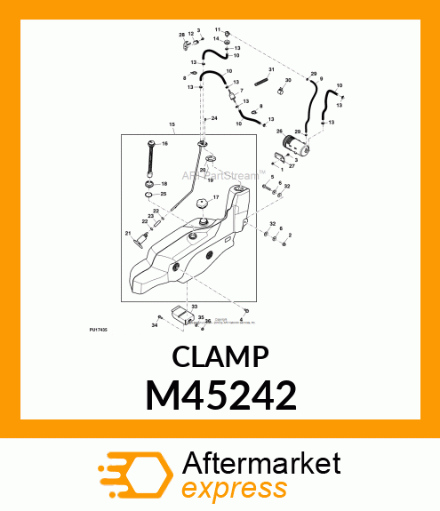 CLAMP HOSE M45242