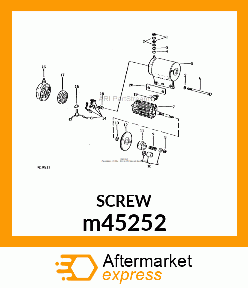 SCREW, HEX HEAD m45252