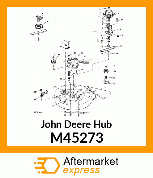 HUB, SPINDLE BEARING M45273