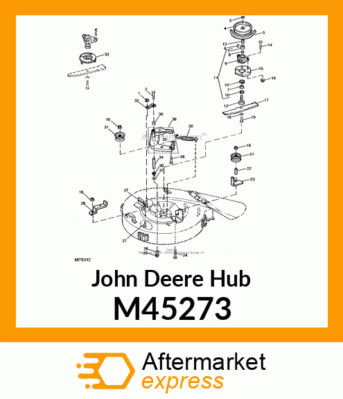 HUB, SPINDLE BEARING M45273