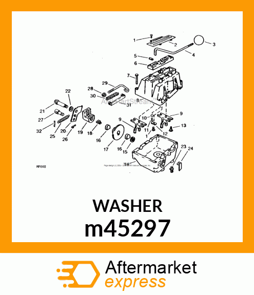 WASHER,.281X.625X.065" m45297