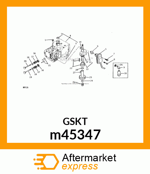 GASKET, MUFFLER FLANGE m45347