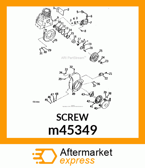 SCREW, MACHINE, SLOTTED PAN HEAD m45349