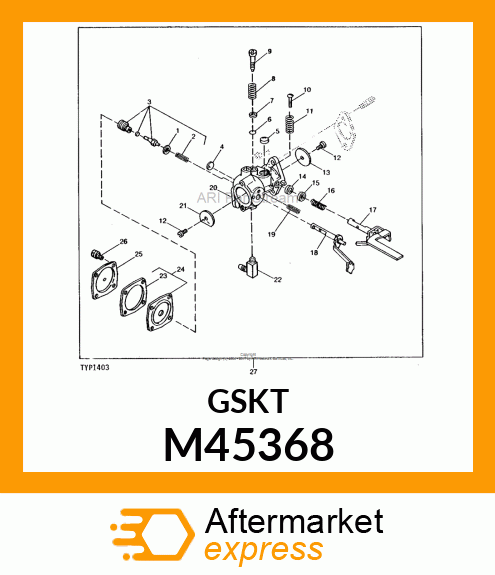 Gasket - DIAPHRAGM GASKET M45368