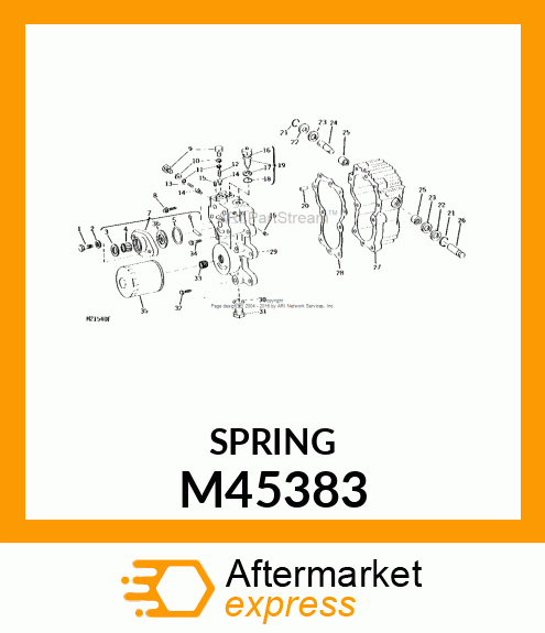 Compression Spring - IMPLEMENT RELIEF SPRING M45383