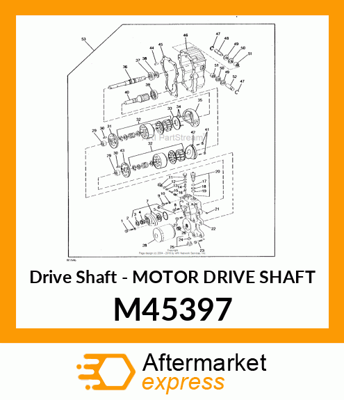 Drive Shaft - MOTOR DRIVE SHAFT M45397