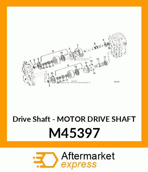 Drive Shaft - MOTOR DRIVE SHAFT M45397