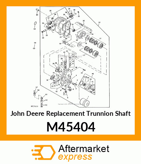 Pin Fastener - TRUNNION SHFT M45404