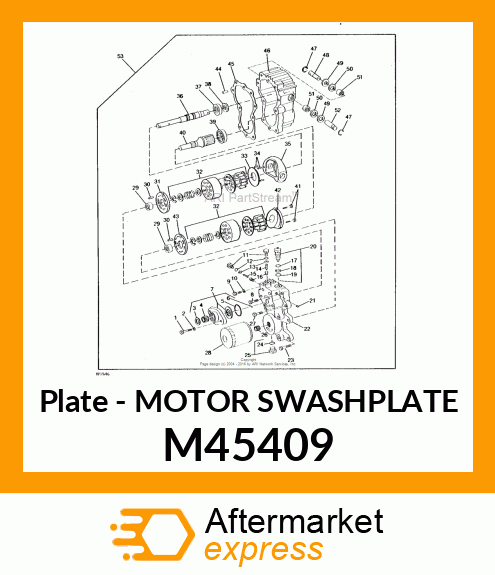 Plate - MOTOR SWASHPLATE M45409