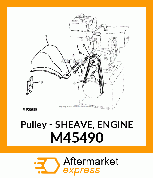 Pulley - SHEAVE, ENGINE M45490