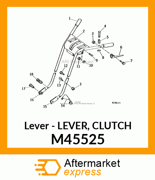 Lever - LEVER, CLUTCH M45525