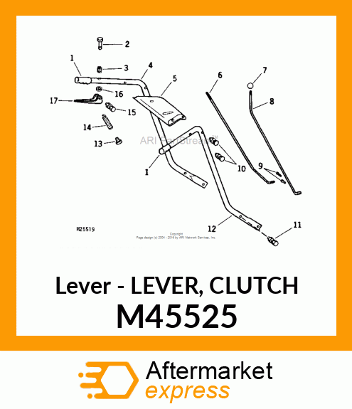 Lever - LEVER, CLUTCH M45525
