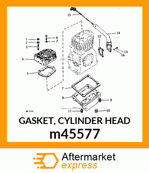 GASKET, CYLINDER HEAD m45577