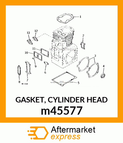 GASKET, CYLINDER HEAD m45577