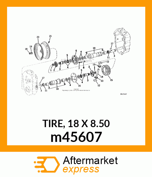 TIRE, 18 X 8.50 m45607