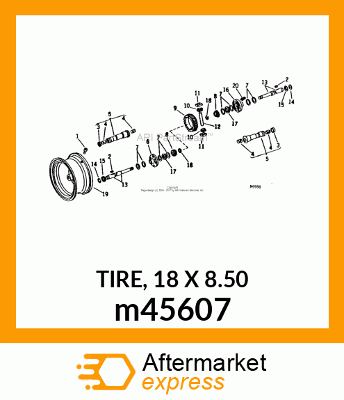 TIRE, 18 X 8.50 m45607