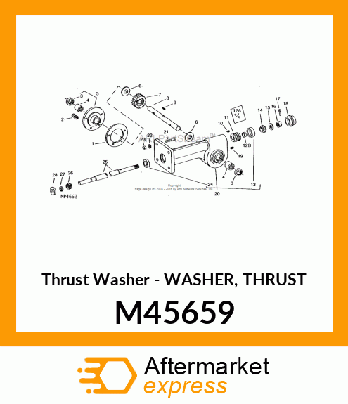 Thrust Washer - WASHER, THRUST M45659