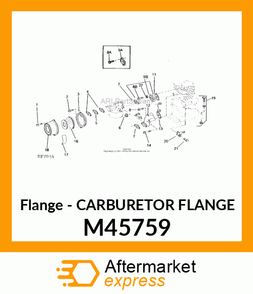 Flange - CARBURETOR FLANGE M45759