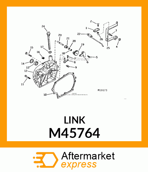 Link - THROTTLE TO GOVERNOR LINK M45764